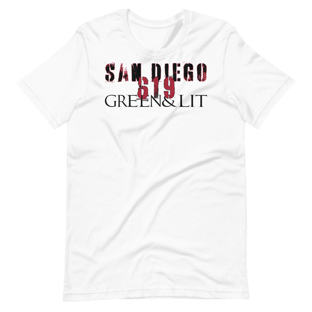 Short Sleeves San Diego Slogan Oversized Longline T-shirt