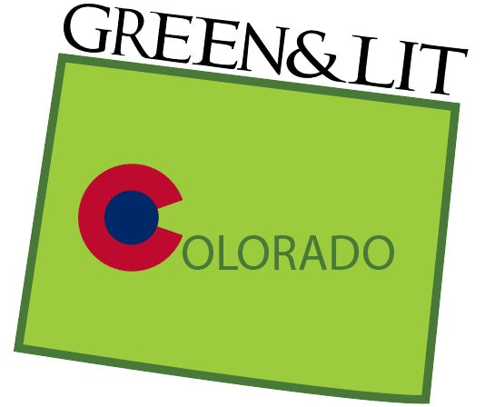 Green & Lit Colorado State T-Shirt design. 