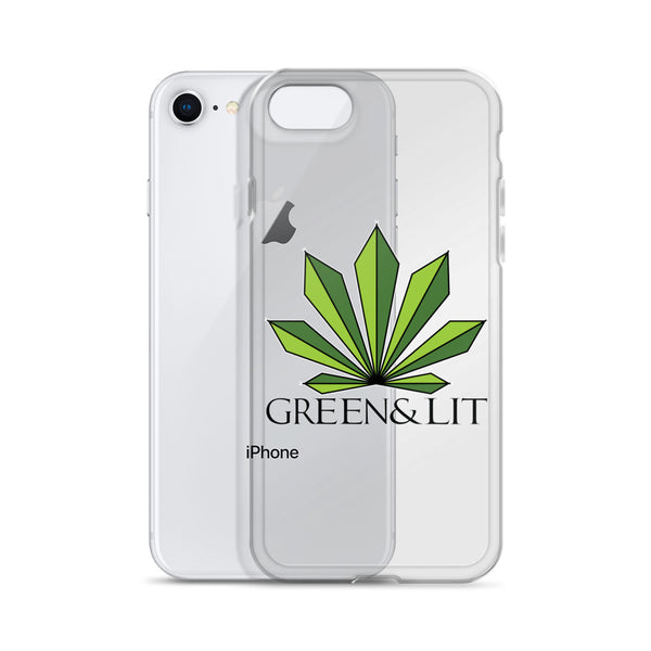 Green & Lit Clear iPhone Case