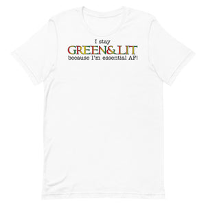 Green & Lit "Essential AF" Short-Sleeve T-Shirt for Men/Women