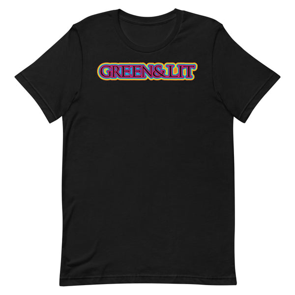 Green & Lit 80s Retro T-Shirt for Men/Women 