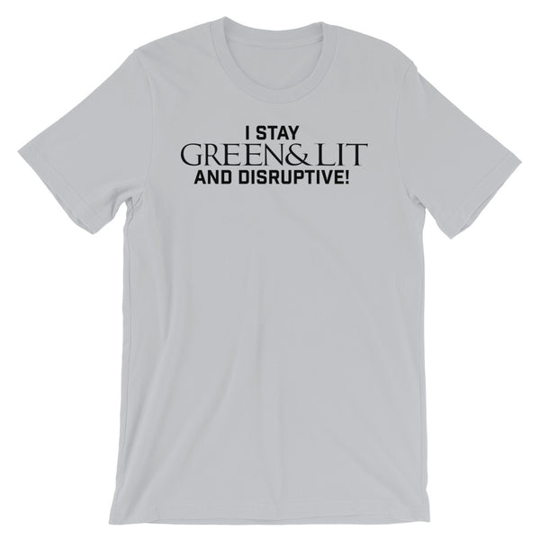 Green & Lit "Disruptive" Short-Sleeve T-Shirt for Men/Women