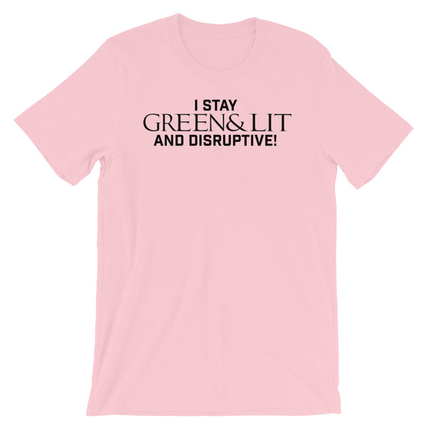 Green & Lit "Disruptive" Short-Sleeve T-Shirt for Men/Women