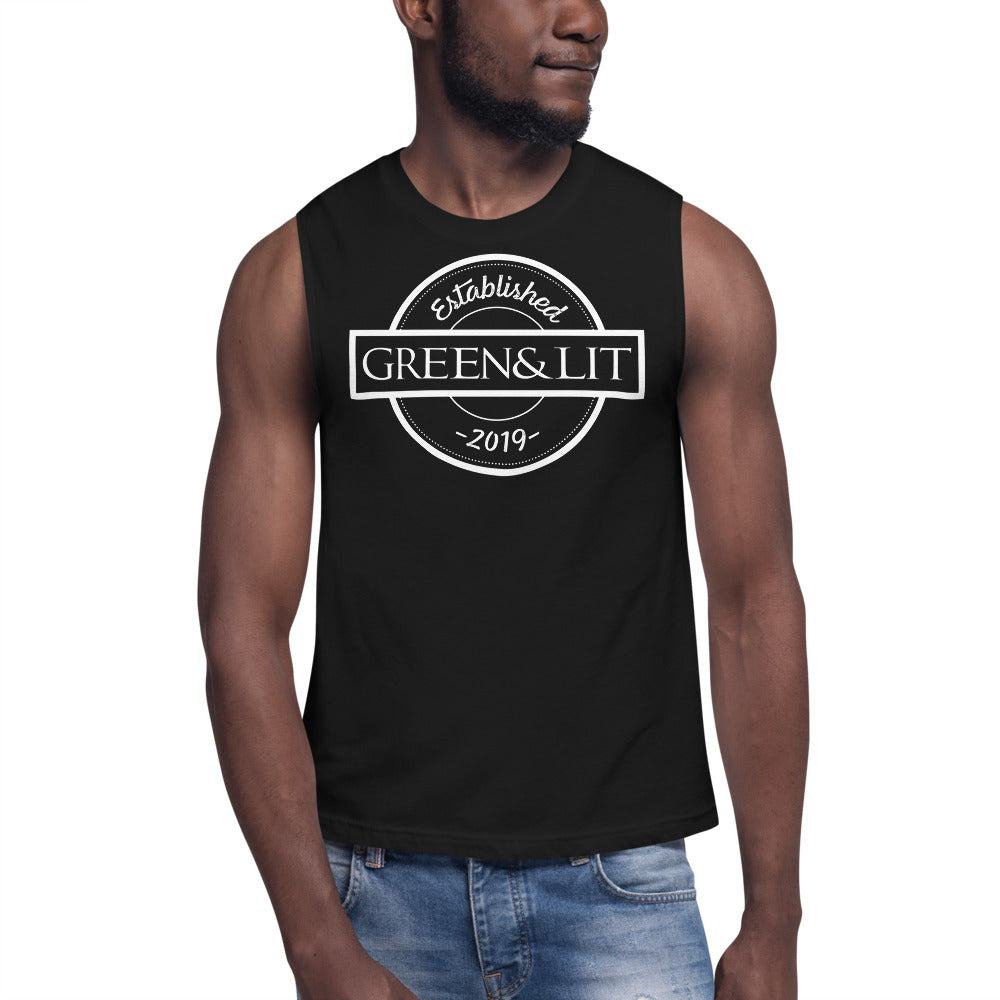 Green & Lit Established 2019 Tank Top for Men/Women 