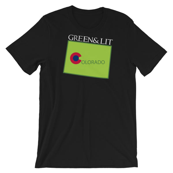 Green & Lit Colorado State T-Shirt for Men/Women
