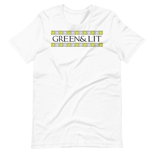 White, Green & Lit, Canary Yellow Diamonds T-Shirt for Men/Women