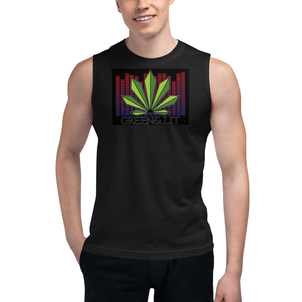 Green & Lit Equalizer V1 Tank Top for Men/Women 