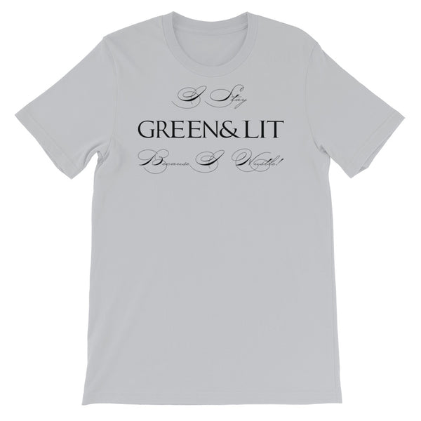 Green & Lit I Hustle Short-Sleeve T-Shirt for Men/Women