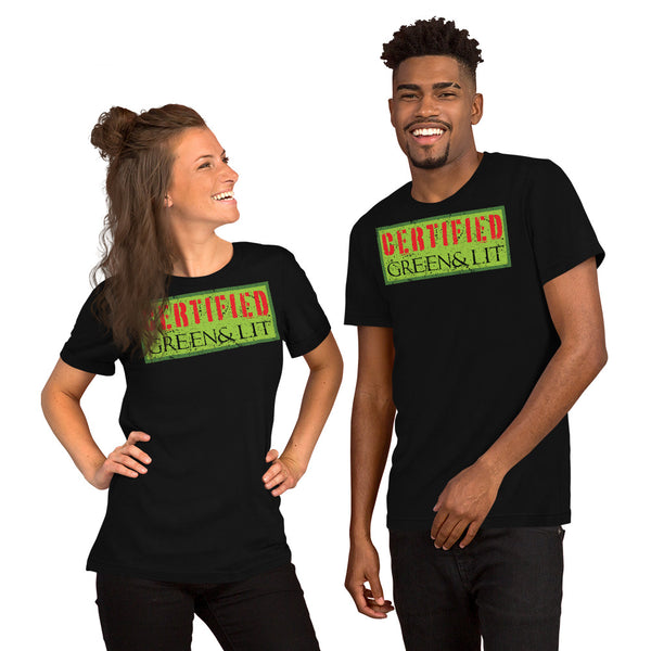 CERTIFIED Green & Lit Short-Sleeve T-Shirt for Men/Women