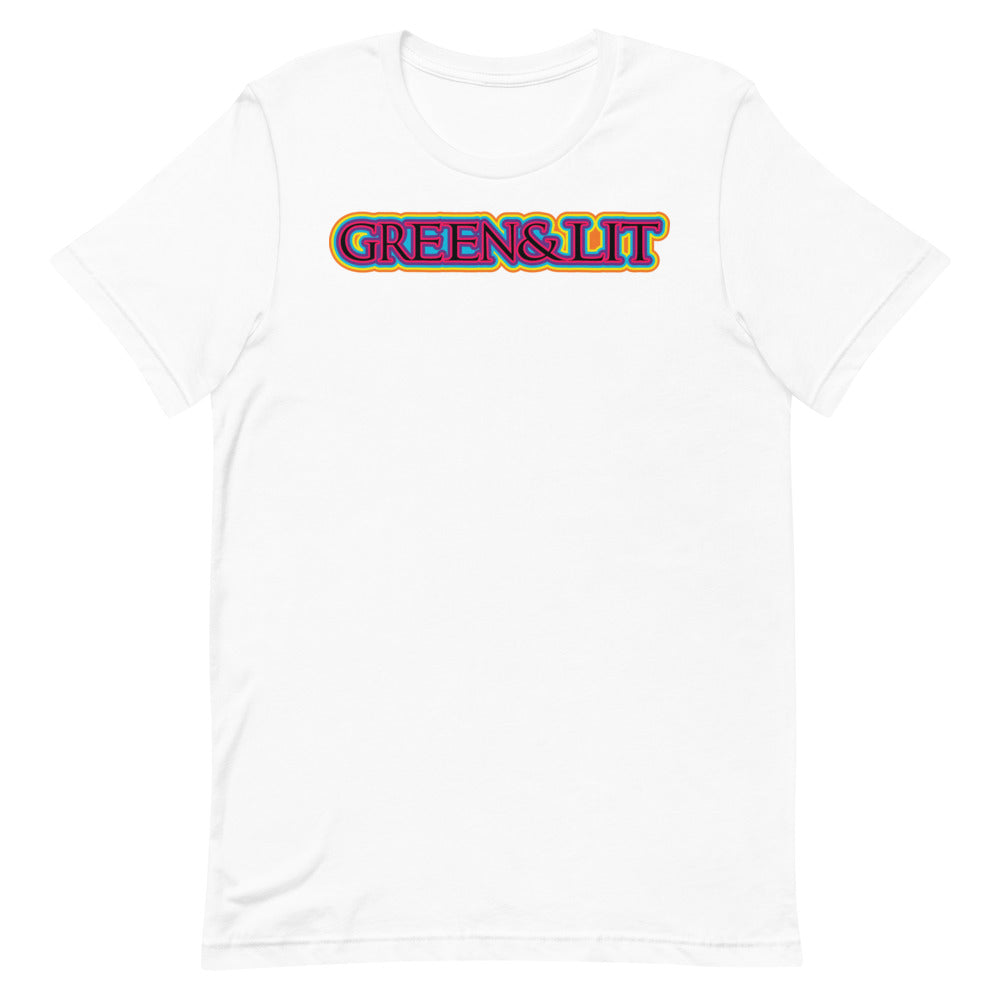 Green & Lit 80s Retro T-Shirt for Men/Women 