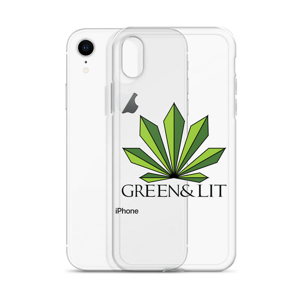 Green & Lit Clear iPhone Case