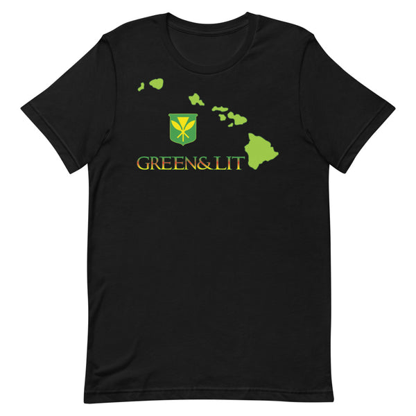 Green & Lit Hawaii Kanaka Maoli T-Shirt for Men/Women