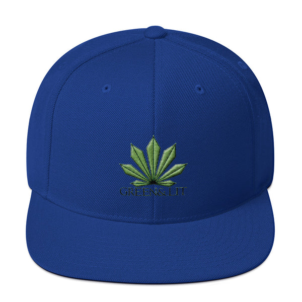 Green & Lit Snapback Hat