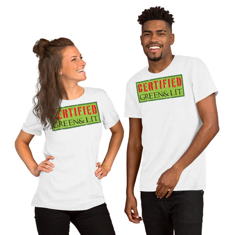 CERTIFIED Green & Lit Short-Sleeve T-Shirt for Men/Women