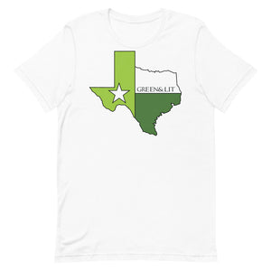 Green & Lit Texas State Short-Sleeve T-Shirt for Men/Women