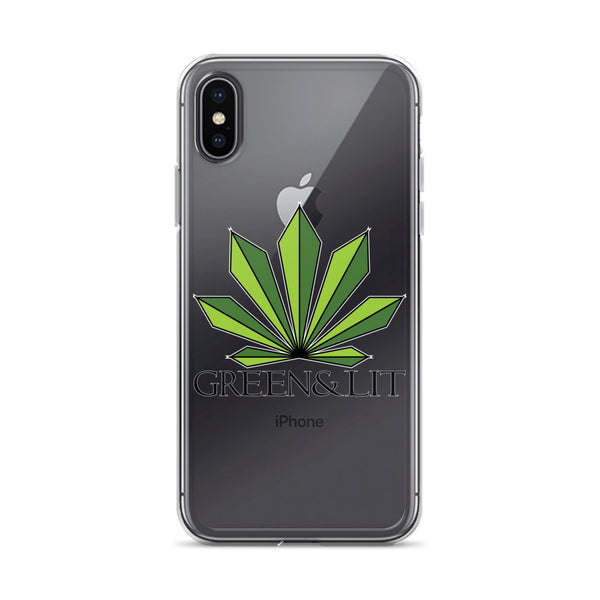 Green & Lit Clear iPhone Case