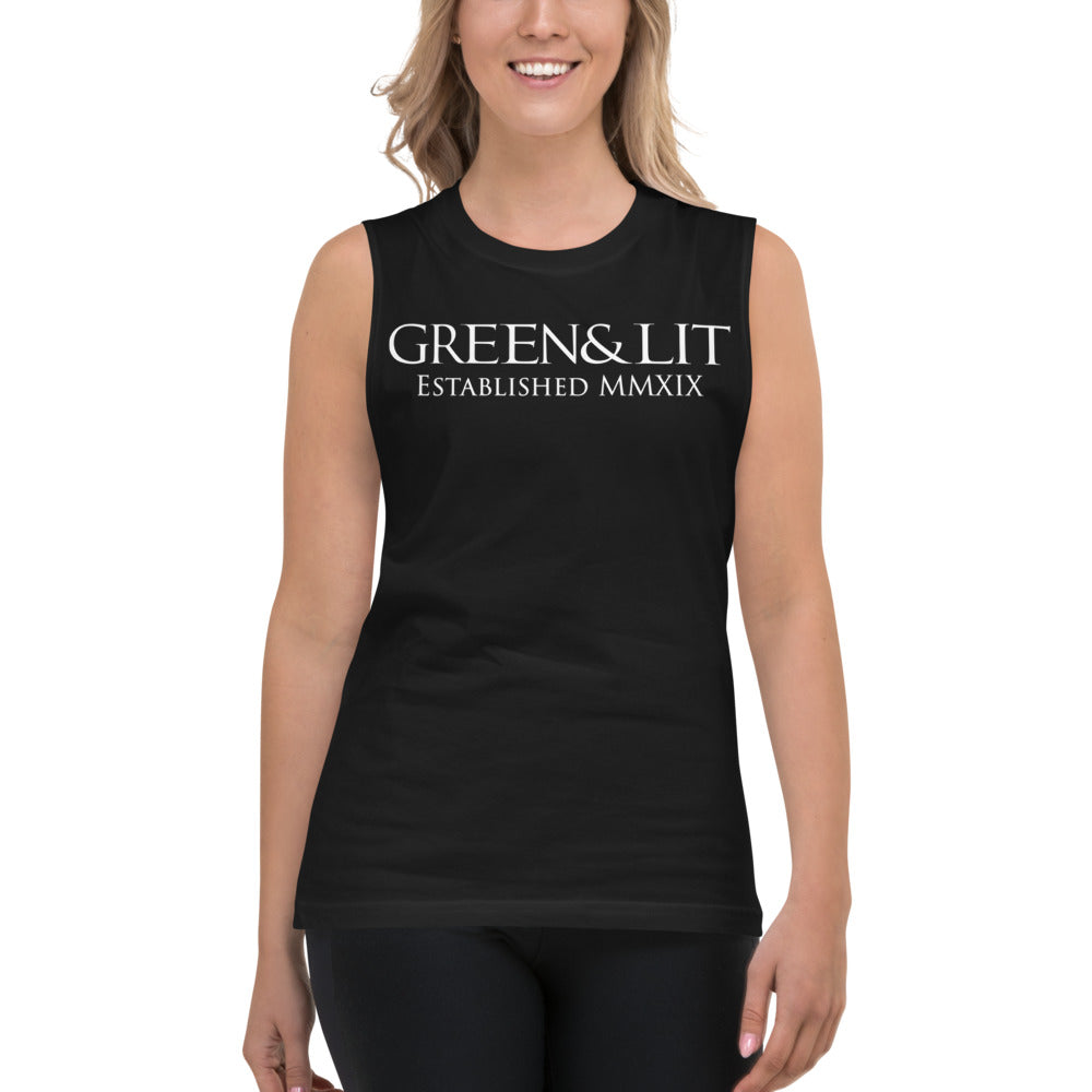 Green & Lit Established MMXIX Tank Top for Men/Women