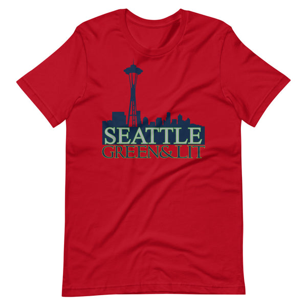 Red, Green & Lit, Seattle Short-Sleeve T-Shirt for Men/Women