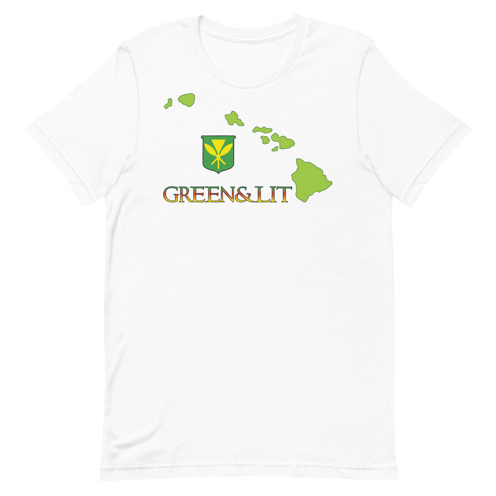 Green & Lit Hawaii Kanaka Maoli T-Shirt for Men/Women