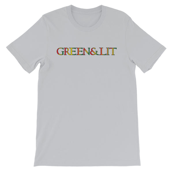 Green & Lit Rasta Themed Short-Sleeve T-Shirt for Men/Women