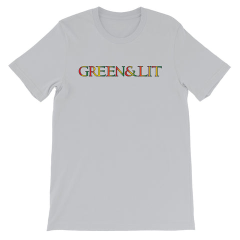 Green & Lit Rasta Themed Short-Sleeve T-Shirt for Men/Women