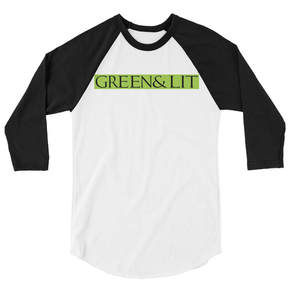 Green & Lit Logo 3/4 sleeve raglan shirt for Men/Women