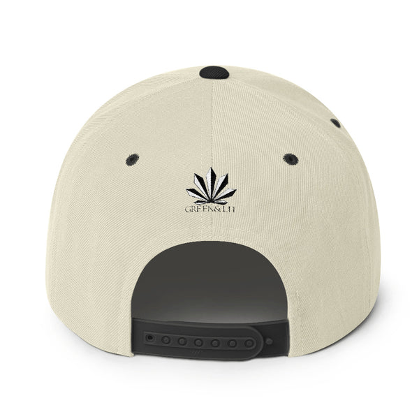 Green & Lit Snapback Hat