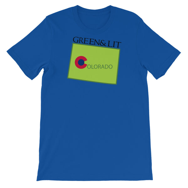 Green & Lit Colorado State T-Shirt for Men/Women