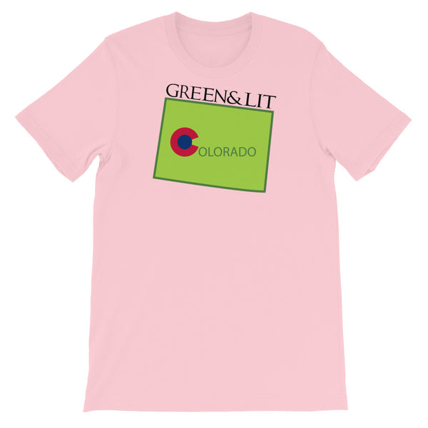 Green & Lit Colorado State T-Shirt for Men/Women