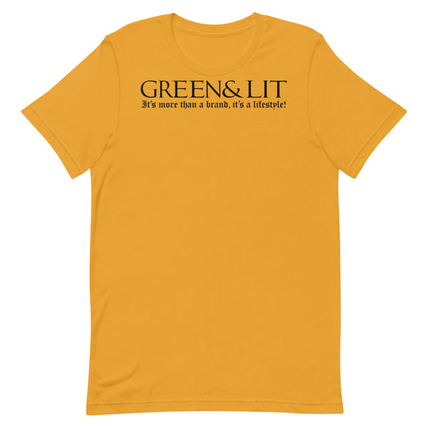 Green & Lit "It's More Than a Brand, It's a Lifestyle!" Short-Sleeve T-Shirt for Men/Women