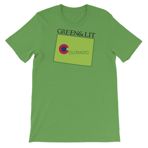 Green & Lit Colorado State T-Shirt for Men/Women