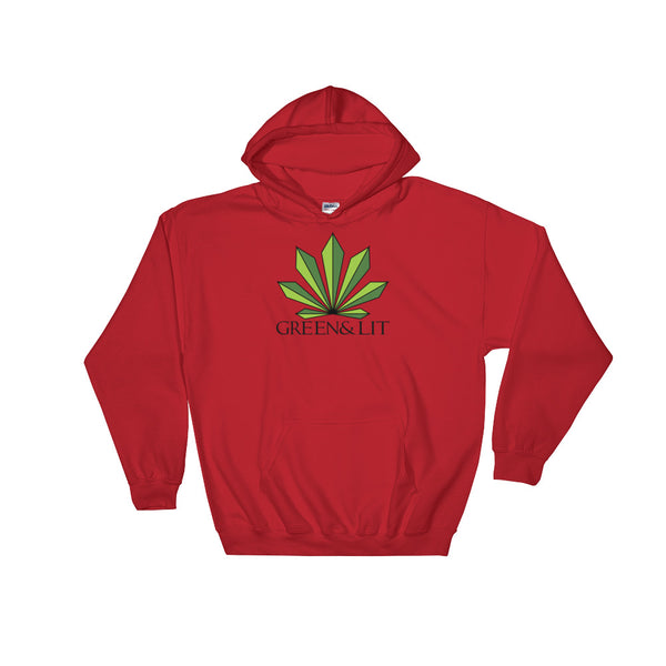 Green & Lit Hooded Sweatshirt for Men/Women 