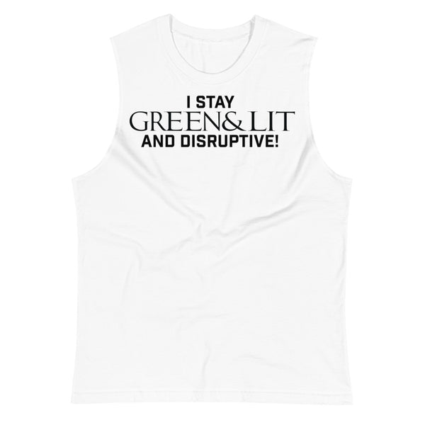 Green & Lit "Disruptive" Tank Top for Men/Women