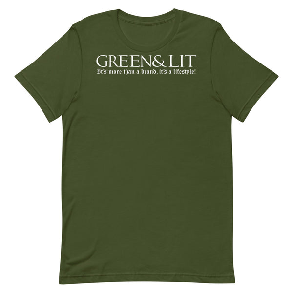 Green & Lit "It's More Than a Brand, It's a Lifestyle!" Short-Sleeve T-Shirt for Men/Women