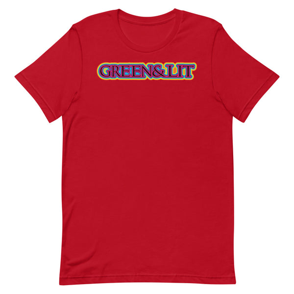 Green & Lit 80s Retro T-Shirt for Men/Women 