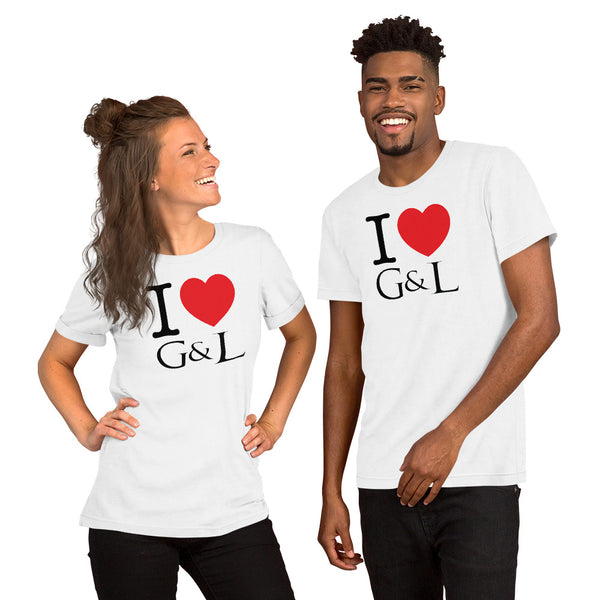 Green & Lit "I Love G&L" Short-Sleeve T-Shirt for Men/Women