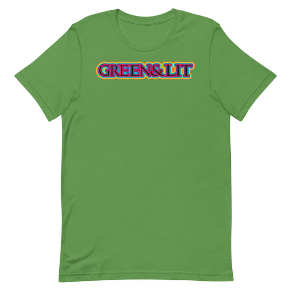 Green & Lit 80s Retro T-Shirt for Men/Women 