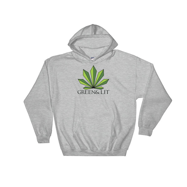 Green & Lit Hooded Sweatshirt for Men/Women 