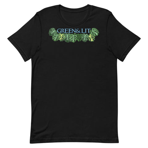 Green & Lit Monstera Short-Sleeve T-Shirt for Men/Women