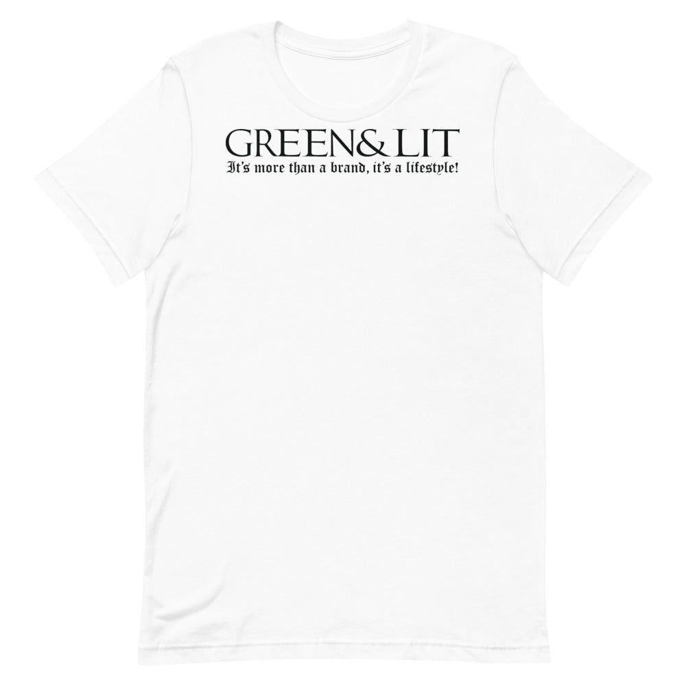 Green & Lit "It's More Than a Brand, It's a Lifestyle!" Short-Sleeve T-Shirt for Men/Women