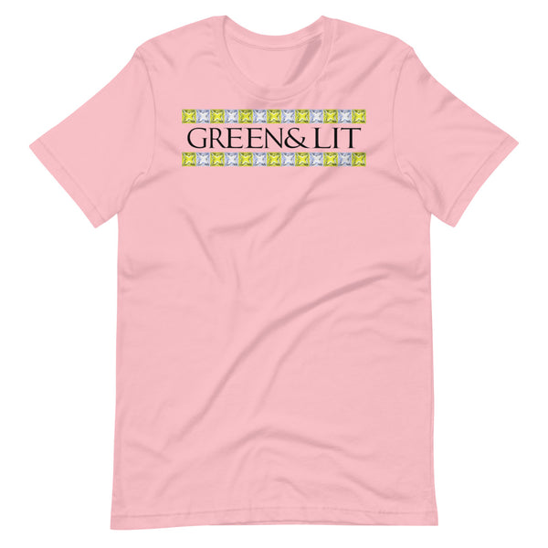 Pink, Green & Lit, Canary Yellow Diamonds T-Shirt for Men/Women