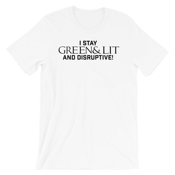 Green & Lit "Disruptive" Short-Sleeve T-Shirt for Men/Women