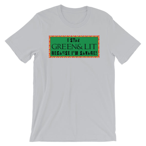 Green & Lit "Savage" Short-Sleeve T-Shirt for Men/Women