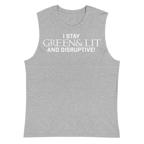 Green & Lit "Disruptive" Tank Top for Men/Women