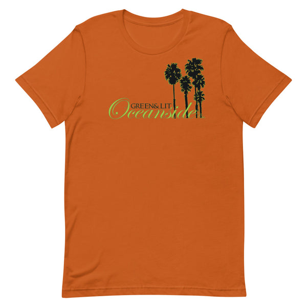 Autumn, "Oceanside, CA - Silhouette " Short-Sleeve T-Shirt By Green & Lit, for Men/Women