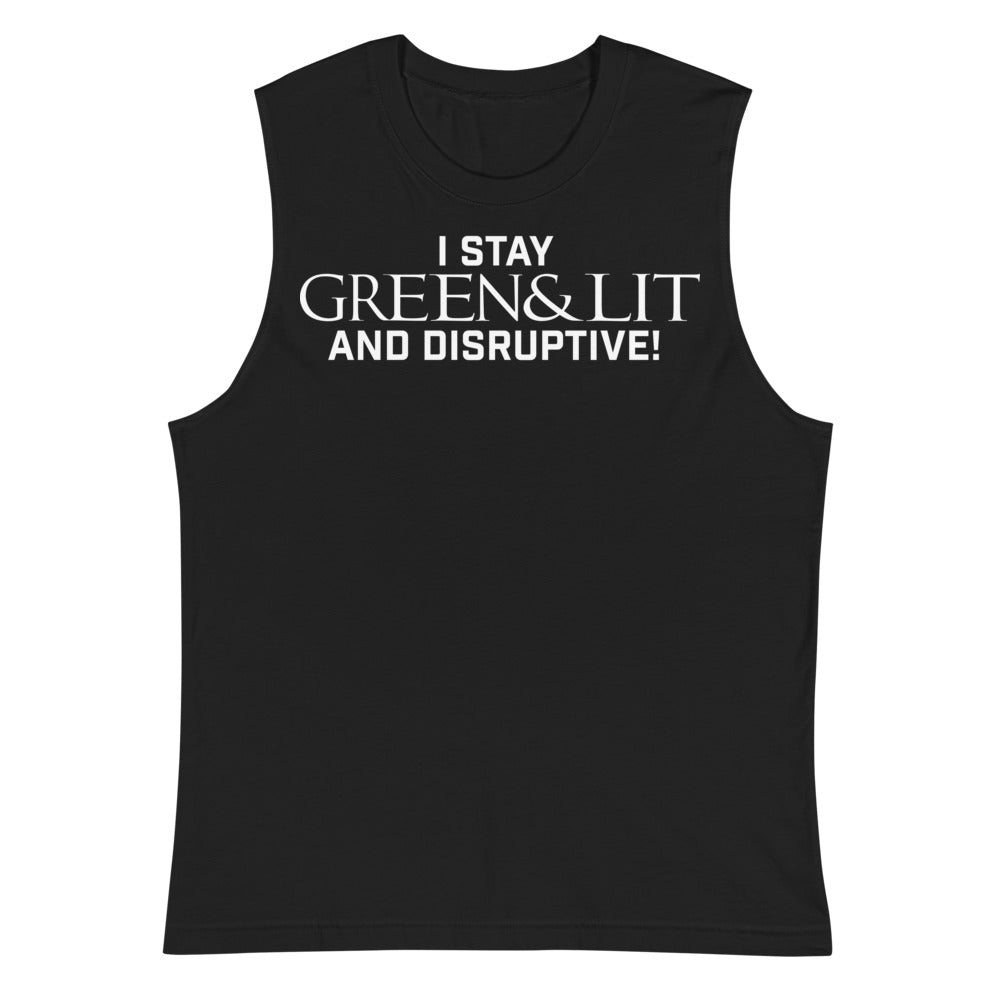 Green & Lit "Disruptive" Tank Top for Men/Women