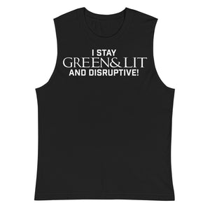 Green & Lit "Disruptive" Tank Top for Men/Women