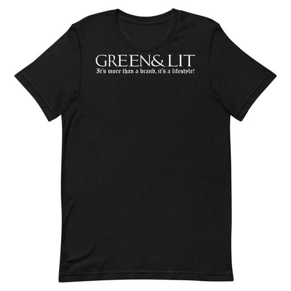 Green & Lit "It's More Than a Brand, It's a Lifestyle!" Short-Sleeve T-Shirt for Men/Women