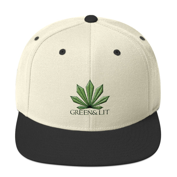 Green & Lit Snapback Hat