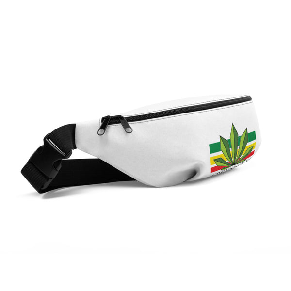 Green & Lit White Fanny Pack for Men/Women